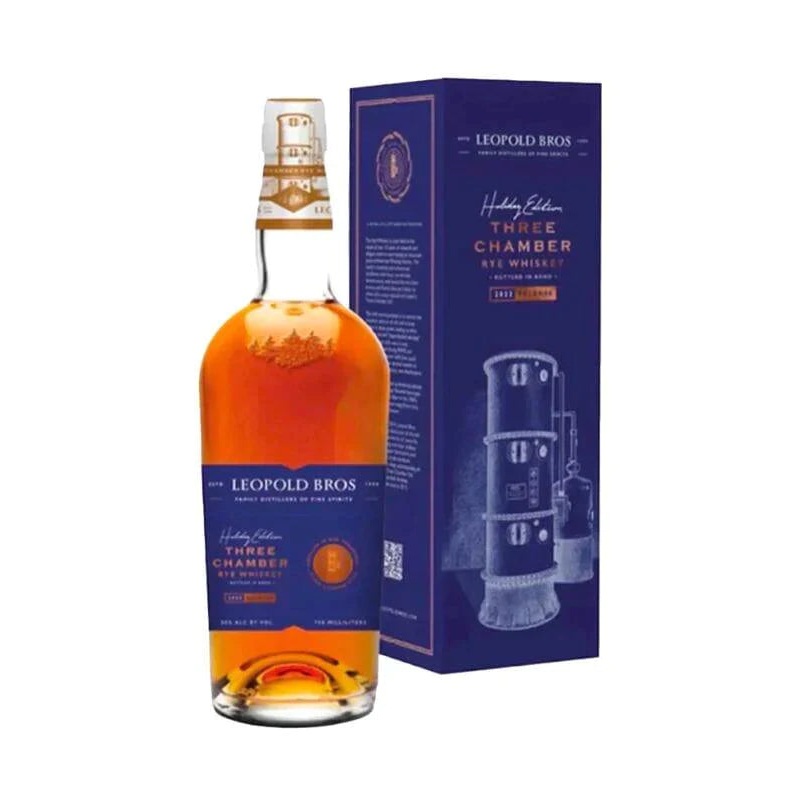 Leopold Bros Three Chamber Rye Whiskey Holiday Edition 2022 Release 750mL