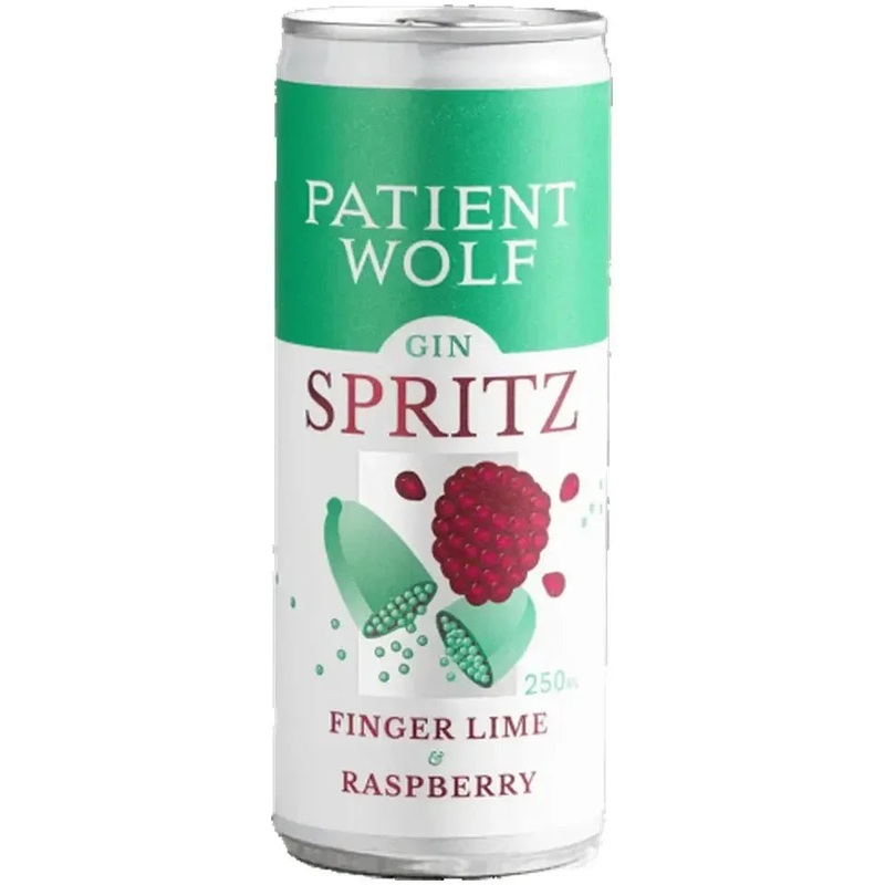 Patient Wolf Gin Spritz Fingerlime & Raspberry 250ml