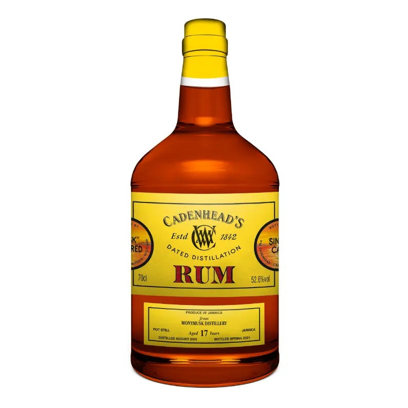 WM Cadenhead’s 17 Year Rum Monymusk Distillery 700mL