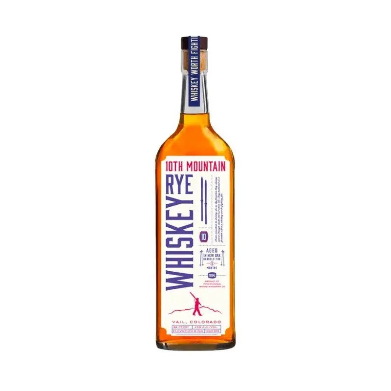 10th Mountain Whiskey & Spirit Company Rye Whiskey 750mL
