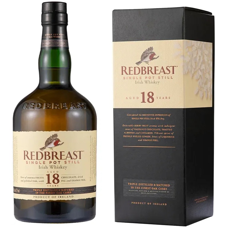Redbreast 18 Years Old Single Pot Still Irish Whiskey 700ml