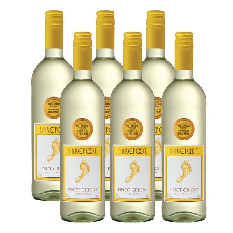 Barefoot Pinot Grigio – 6 Bottle Case