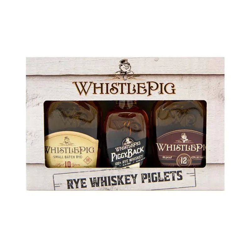 Whistlepig Rye Whiskey Piglets Flight Gift Set 3x50mL