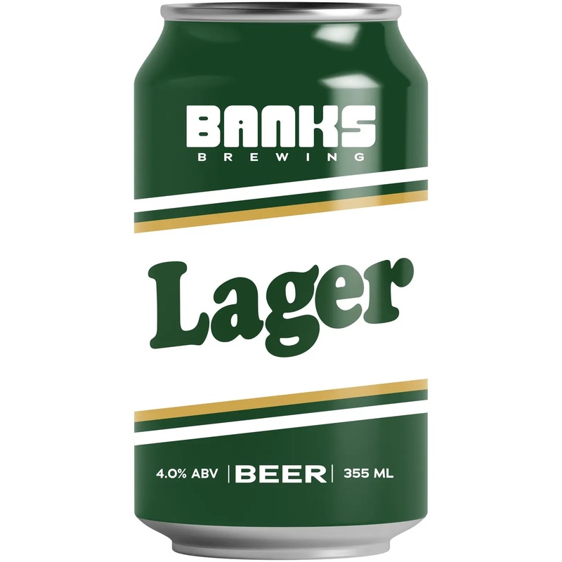 Banks Brewing Banks Lager 24 Pack Cans 355ml